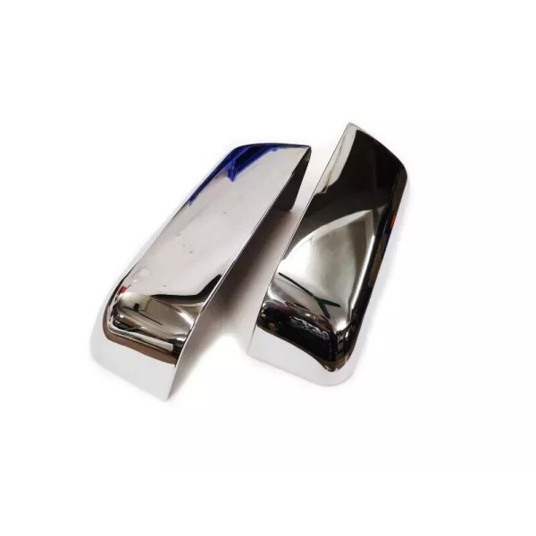 Unbranded Chrome Top Half Mirror Cover 2 Pcs Set For