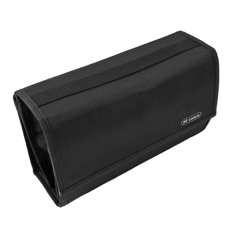 Marker Pen Bag Canvas Multi Layers Large Capacity Portable Pen