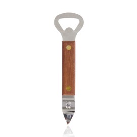 True Church Key Wood Handle Bottle Opener, Size, Brown