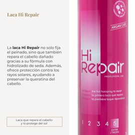 SALERM - Professional Hair Spray - Hi Repair Strength 5-650 ml - Extra Strong Hold - Long Lasting - with Silk Hydrolyzate that Repairs Hair - Protects Hair from the Sun - Anti-Humidity