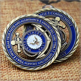 U.S. Navy Core Values Challenge Coin Military Collector's Medallion