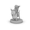 Pixie Warrior on a Corgi Tabletop DND Gaming Miniature