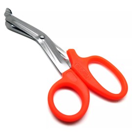 PREMIUM INSTRUMENTS Orange Utility Scissors 5.5" Multi-Purpose DIY EMS EMT Universal Shears Tools