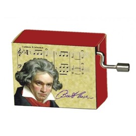 Fridolin 58162 "Beethoven Bagatelle Opus 119/Nr.1/Portrait with Signature Music Box
