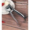 Knoblauchpresse - Ergonomischer Knoblauchzerkleinerer und Ingwer-Mühle - Rostfreie Knoblauchpresse für