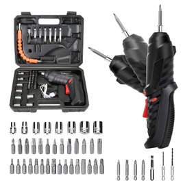 47 in 1 Electric Screwdriver Set, Electric Screwdrivers Cordless, 3.6V Li-ion 3.5N·m Max Torque Rotatable Drill Screwdriver for Home Improvement DIY Project, Fast Recharge