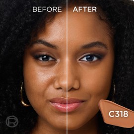 L'Oreal Paris Infallible Skin Ink 2-in-1 Foundation Concealer Hybrid Face Makeup, up to 48HR Transfer-Resistant with Buildable Light to Full Coverage, 318 Cool