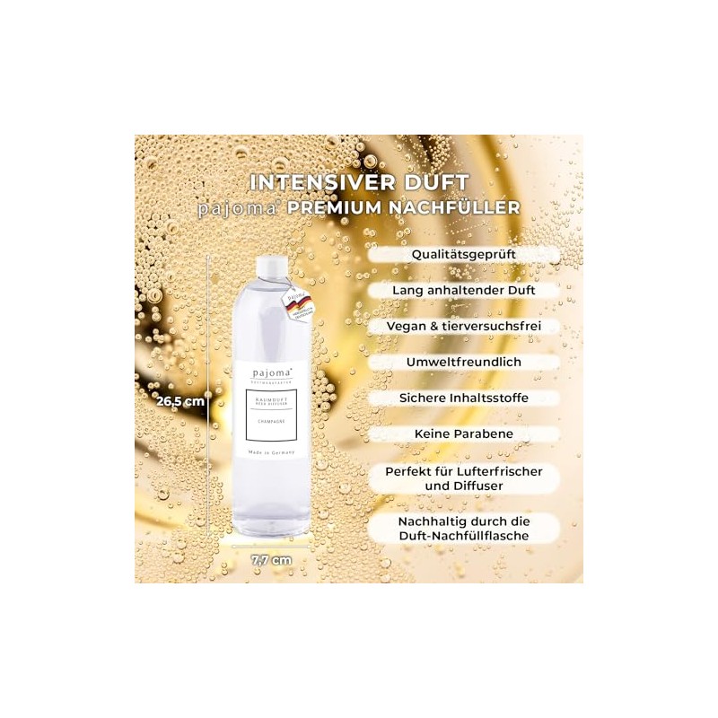 pajoma pajoma? Raumduft Nachfllflasche 1000 ml, Champagne | Nachfller fr