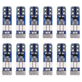 iFunyLED T5 LED Bulb 74 73 37 2721 9SMD Super Bright 6500K Replacement Bulbs for Car Dashboard Dash Instrument Panel Gauge Cluster Indicator Lights (Pack of 10, Blue)