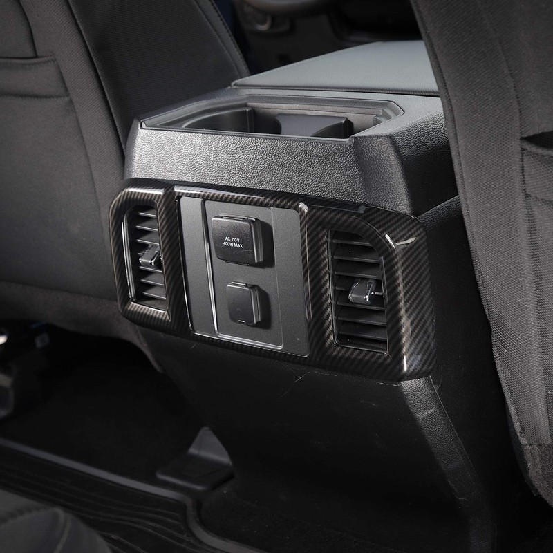 Voodonala for F150 ABS Carbon Fiber Rear Air Conditioning Vent