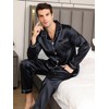 AprBean Satin Silky Men's Pajama Sets Big and Tall Long