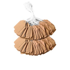 Price Tags, Price Tags, Price Tags, Labels, Price Tags, Gift Words Cards, Product Tags, Small Threaded Clothes, Jewelry, Accessories, Jewelry, Watches, Decorative, Jewelry Labels (Set of 200) (Brown)