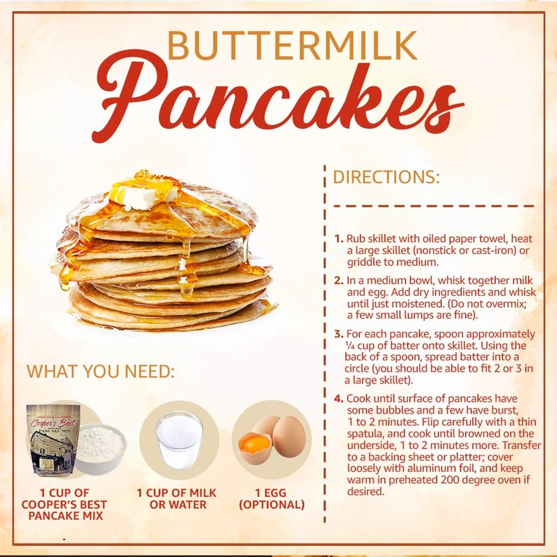 Cooper’s Best: Buttermilk Pancake and Waffle Mix (2.5 LB Bag)