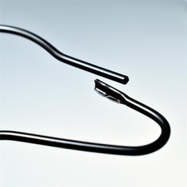 Black Shower Curtain Rings Metal Hooks Ring (24 Pack) Rustproof for Bathroom Shower Rod