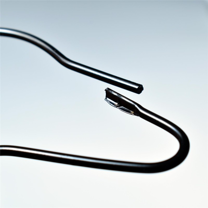 Black Shower Curtain Rings Metal Hooks Ring (24 Pack) Rustproof