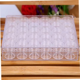 FELTECHELECTR 1set Transparent Jars for Creams and Cosmetics Storage Compact Multi-Function Containers Leak Design for Travel and Daily Use for Creams and Powders