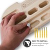 POWER GUIDANCE Rock Climbing Hangboard Wooden Hand Grip Strengthener Forearm