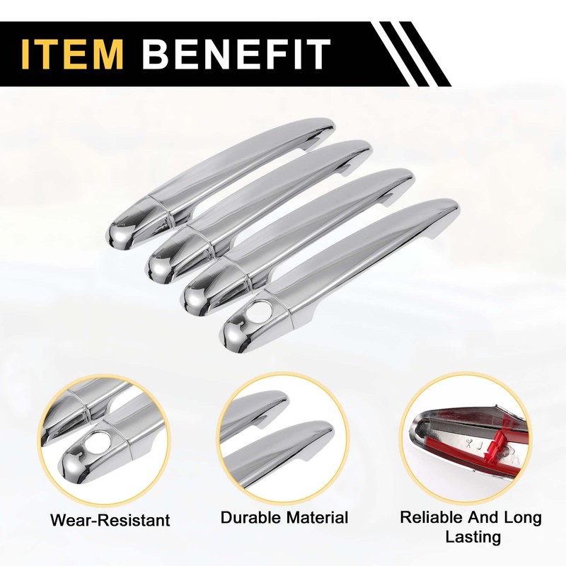 REPAIROCK 4pcs Exterior Door Handle Cover Car Door Handle Protector