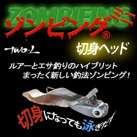 Two-L Zombing Fishing Jig Head Fillet Head Small (6g) Medium (9g) Large (15g) Pack of 3 (M)