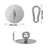 Sankoly 4 Pcs Self Adhesive Ceiling Hook Stainless Steel Pad