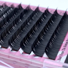 Semi-permanent Lower Bottom Eyelash Extensions J Curl Individual Under Lashes 0.15mm Thickness 5mm 6mm 7mm Mixed Tray Black