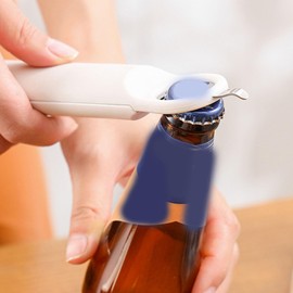 3 in 1 Retractable Jar Opener for Weak hands, Multifunctional Magnetic Adjustable Stainless Steel Bottle Opener Can Opener Easy to Use for Children, Elderly and Arthritis Sufferers (Red)