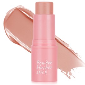 3 in 1 Cream Blush Stick, Cream Contour Stick for Cheeks Lips Eyes, Long Lasting Waterproof Lightweight Blusher Stick, Moisturize and Blendable Blushers for Women Girls Cheeks Makeup (#02)