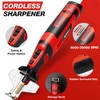 SHALL Electric Cordless Chainsaw Sharpener Kit, with 6 Titanium-Coated Diamond