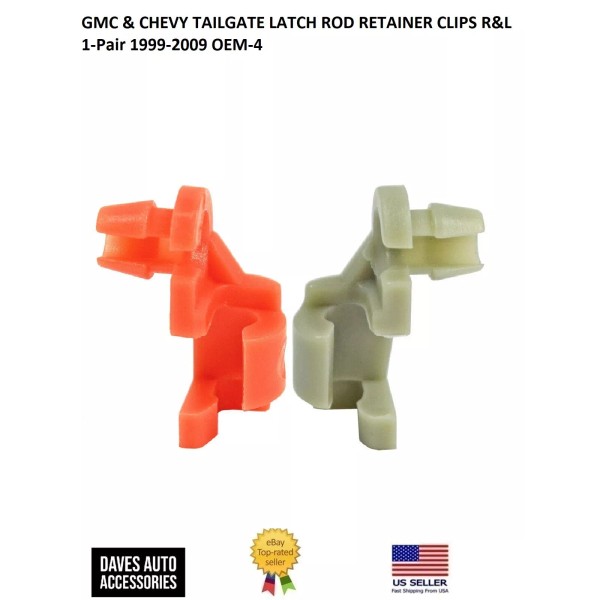 Autoparts GMC & CHEVY TAILGATE LATCH ROD RETAINER CLIPS R&L