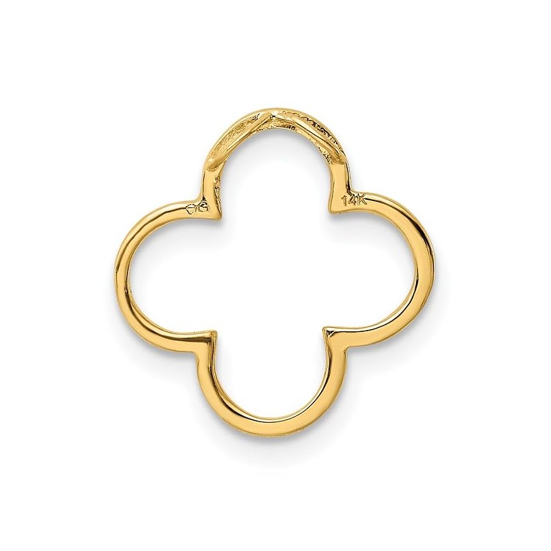 IceCarats 14K Solid Yellow Gold Floating Chain Slide Pendant Necklace