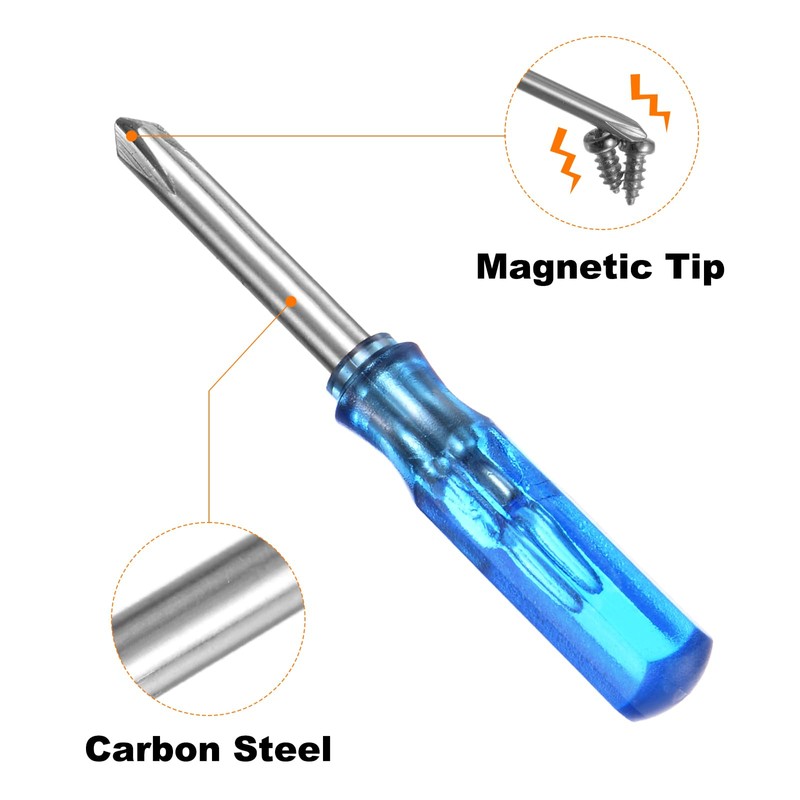 HARFINGTON 8Pcs PH1 Mini Phillips Screwdriver 3mm Magnetic Cross Head