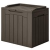 JUMMICO 31 Gallon Resin Deck Box Waterproof Indoor Outdoor Storage