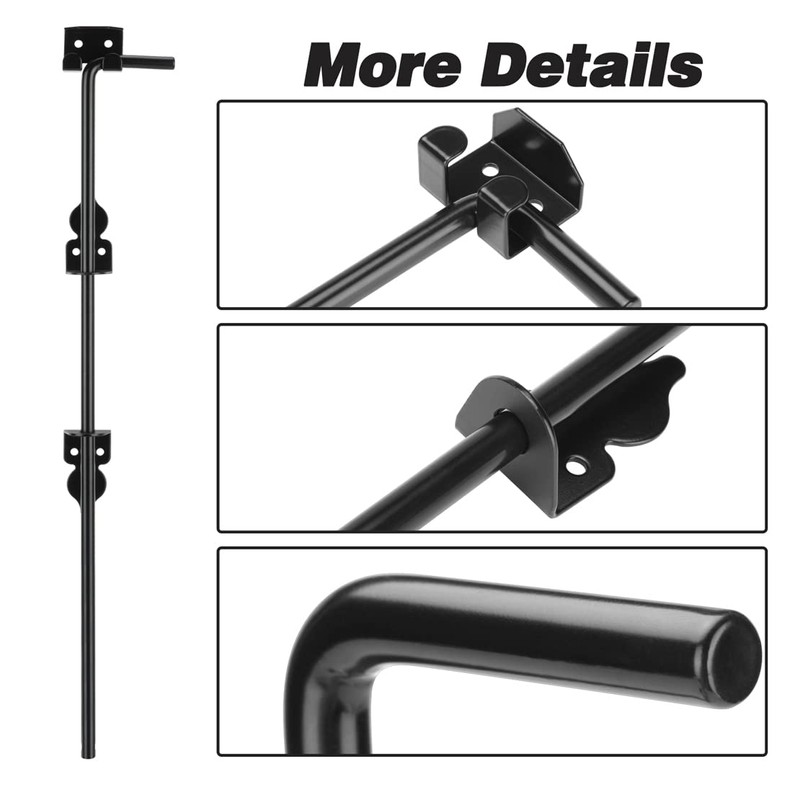 24 Inch Cane Bolt Gate Drop Rod, Heavy Duty Gate