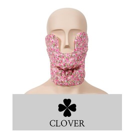 Chin-Covering UV Protection Face Mask with Various Floral Patterns SN2006-0025 Assorted/FREE