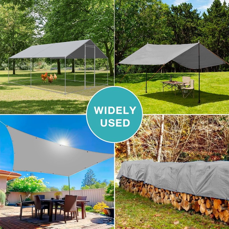 Chicken Coop Cover Waterproof, 11.5 * 6.5 FT Chicken Run