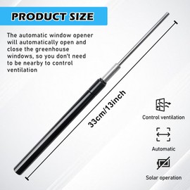 SUNOYA Automatic Window Opener Greenhouse, Window Opener for Greenhouses, Greenhouse Window Opener, Automatic for Automatic Opening and Closing of Window and Roof