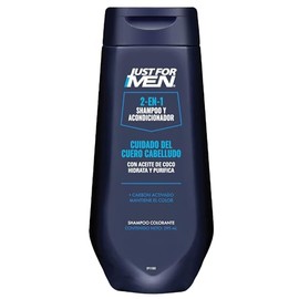 Just For Men Shampoo y Acondicionador 2 en 1 Cuidado del Cuero Cabelludo con Aceite de Coco 295mL