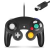 Wired Black for Wii Gamepad Shock Game Controller Compatible with