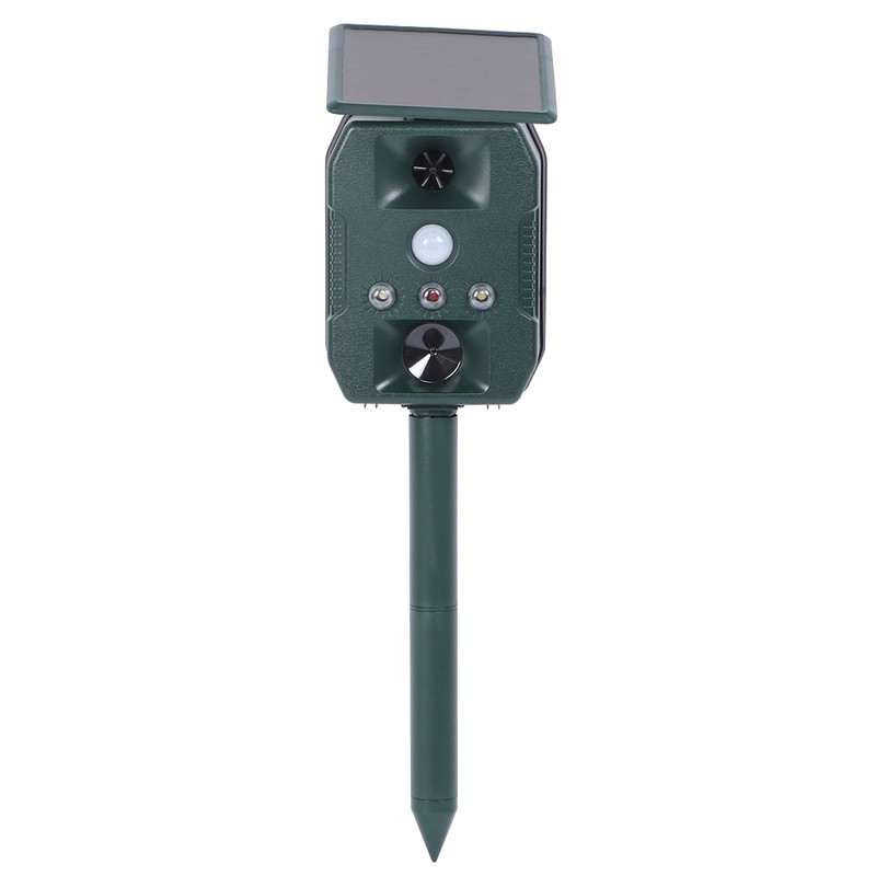 Outdoor Solar Power Animal Repellent Garden Ultrasonic Infrared Induction Bird
