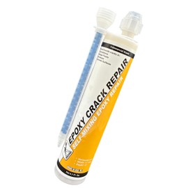 Akona Epoxy Crack Repair - Injectable Crack Filler for Concrete, Brick, Foundational Cracks and Water Leaks, Clear Liquid Epoxy Resin (6 Ounce, 1)