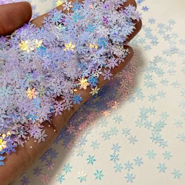2000 Pieces Snowflakes Party Glitter PVC Confetti for Christmas Table Confetti Glitter for Winter Snowfield Wonderland Xmas Party Supplies DIY Craft Projects Party Decorations