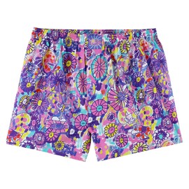 Lousy Livin Flowers Boxer Shorts, Iris blue
