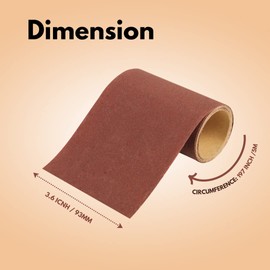 ThinkQ Aluminum Oxide Abrasive 80 Grit Fine Sandpaper Roll 5m x 115mm Sanding Paper Ideal for Metal, Non-Metal, Wood, Automotive for Smoothing Rough Walls and Other Materials (80 Grit)
