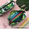 LParkin Tree Leaves Large Capacity Canvas Pencil Case Pen Bag