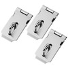 3 Pcs Stainless Steel Padlock Hasp Latch 2 Inch Door