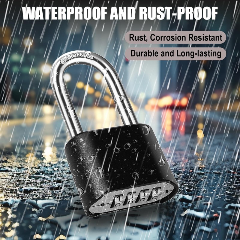 Heavy Duty Chain and Combination Lock Outdoor ，Gate Chain Lock