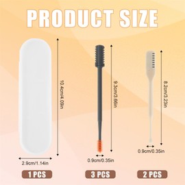 5pcs 2 in 1 Nose Hair Trimmer, Double-Sided & Single-Sided Nose Hair Razors 360 Degrees Rotating Nose Hair Cleaner Nasal Hair Cutter Nostril Hair Tool for Women Men (White)