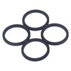 4 Pcs Silent Crossover Rings Rubber Shock Absorber Silencer Ring