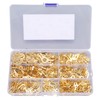 Uadme Brass Ring Cable Lug, 540 Pieces Ring Terminal Kit,