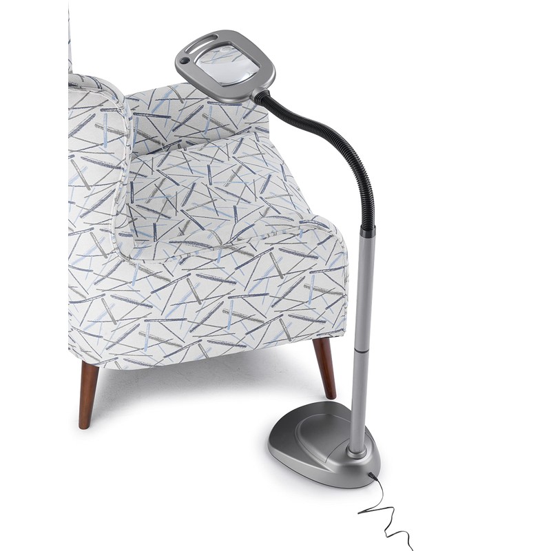 LIGHT IT! By Fulcrum, 20072-401 MultiFlex LED Floor Magnifier Lamp,